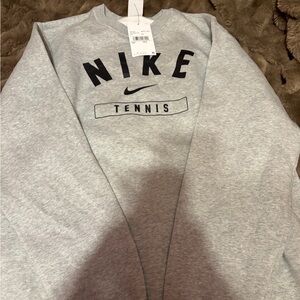 Nike grey tennis crewneck with tags